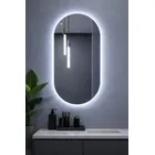 Espelho Decorativo Oval Com Led Frio De Parede De Banheiro E Sala Demoglass Led Frio - A 60 X L 40 - Imagem 5