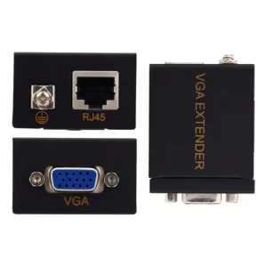 Extensor Vga 60 Metros Via Cabo De Rede Utp Rj45 Cat 5e/6