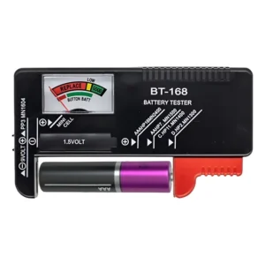 Testador Medidor De Carga Pilha E Bateria Aaa, 9v, Aa, C, D Testador De Pilhas E Baterias Preto Aa 9v Aaa C D