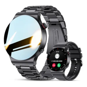 Relógio Inteligente Homem Smartwatch Esporte Negócio Chamada com tela HD de 1,39" e chamadas Bluetooth, monitor de frequência cardíaca/sono, mais de 100 modos esportivos, compatível com Android e iOS