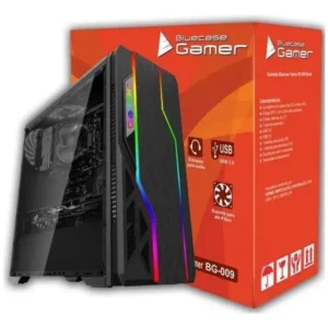 Gabinete Blue Case Bg 009 - Preto - Com Led Rgb Frontal
