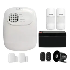 Kit Alarme 4 Sensores Intelbras Notificações Via Celular