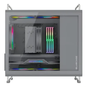 Gabinete Compacto Argb Bluecase Vidro Mini/micro Atx Cinza Cinza