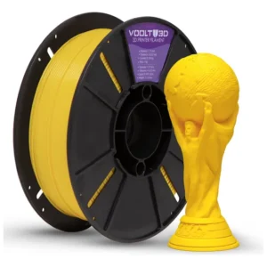 Filamento Pla Amarelo Velvet Fosco Premium 1kg Voolt3d