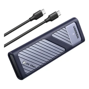 Case Ugreen 20gbps Para Ssd Nvme - Type C - Cm559 + Cabo Usb Cinza