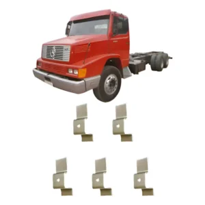 Cantoneira Trava Borracha Perfil Capo Mercedes 1618 -5 Peças