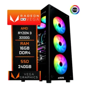Pc Gamer Cpu Computador Ryzen 3 3200g 16 Gb 240gb Video 4gb