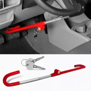 Trava Segurança Antifurto Volante E Pedal 2 Chaves Tetras