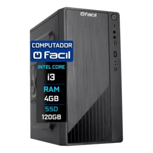 Computador Desktop Fácil Intel Core I3 4gb Ssd 120gb 4 Gb