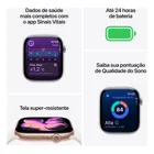 Apple Watch Series 11 GPS - Caixa cinza-espacial de alumínio – 42 mm - Pulseira esportiva preta – P/M - Imagem 3