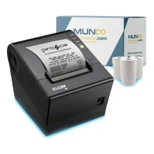 Kit Impressora Não Elgin I9 Usb + Bobina 80x40 30 Un Cor Preto