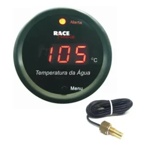 Medidor Temperatura Água Do Motor Digital Vm C/ Sensor 2,4m