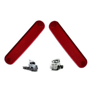 Par Puxador Porta Caminhão Mercedes 1620 1720 1938 Vermelho