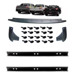 Molduras Caçamba Nova Strada Cabine Simples 2021 2022 2023