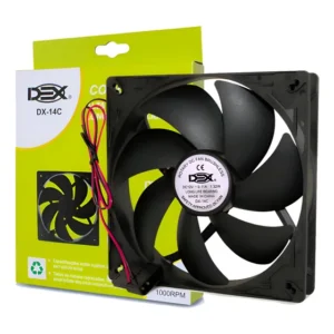 Cooler Fan 140mm 140x140x25 14cm Gabinete Ventoinha 12v Preto