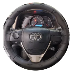 Capa De Volante Costurada Yaris Xls Em Couro Legítimo