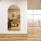 Espelho Oval Base Reta Formma 90x45 Design Moderno Pinterest Slipper - Suporte - Imagem 2