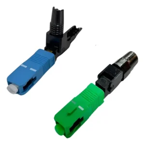 20 Pçs Conector Fast Ftth Sc Upc Azul + 20 Fast Apc Verde