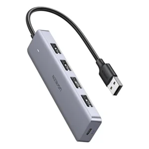 Hub Adaptador Ugreen 4 Portas Usb 3.0 Velocidade Até 5gbps Gris 509850