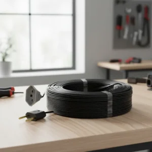 Extensão Fio Cabo 20m Tomada 2 Pinos 10a 110/220v Cor Preta Preto 127/220v