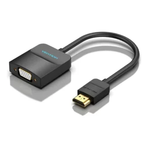 Conversor Adaptador De Vídeo Hdmi Macho Para Vga Femea 1080p Preto
