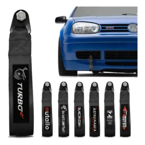 Tow Strap Fita Cinta De Reboque Para Gol Bola Golf Celta Uno Cor Preto Com Bordado Turbo