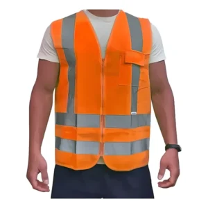 Kit 20 Colete Refletivo Segurança Faixa Bolso Laranja Neon