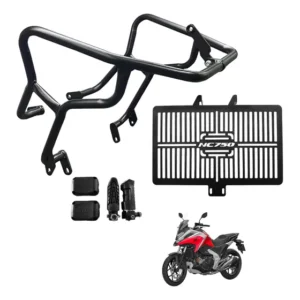 Proteção Radiador Aço 1,5mm E Protetor Motor Gbs Nc 750 X