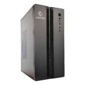 Gabinete Mini Tower Hayom Office Preto Micro-ATX M-ATX USB GB1753