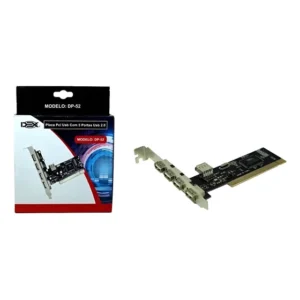 Placa Pci 5 Portas Usb 2.0 Dp-52 Para Pc Gamer Desktop