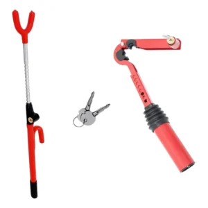 Kit Segurança Automotiva Trava De Volante + Trava De Câmbio