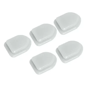 5 Peças Ganchos De Carro Para Painel De Parede Branco