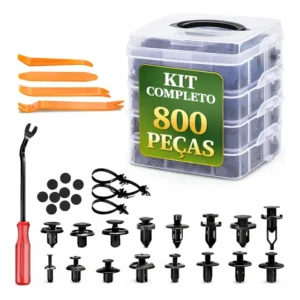 Kit 800 Presilha Grampo Parabarro Parachoque Universal Carro