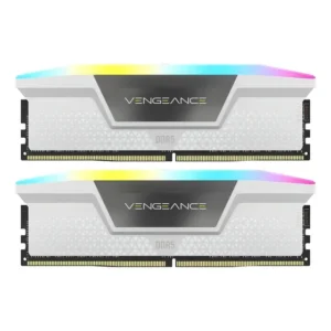 Memória RAM para PC Gamer (2x16GB) 32GB DDR5 6400mhz Cl36 Corsair Vengeance RGB CMH32GX5M2B6400C36W Cor Branca