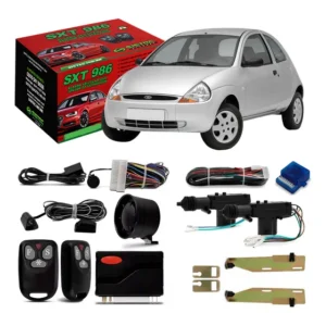 Alarme Automotivo 2 Controles Ford Ka 2000 A 2007 + Trava 2p