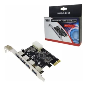 Placa Dex Pci-e 4 Usb 3.0 Dp43