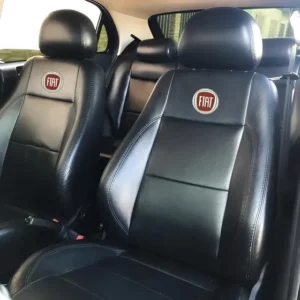 Jogo Capa De Banco Carro 100% Couro Fiat Uno 2003 2004 2005