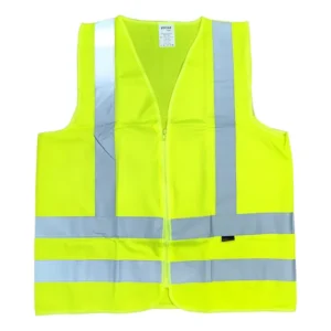 Colete Segurança Epi Refletivo Sem Bolso Com Zíper Vicsa Cor Verde Fluorescente Tamanho Do Colete Refletivo M