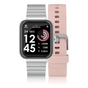 Smartwatch Feminino Connect Max Prata E Rosa - Tmaxak/c7k