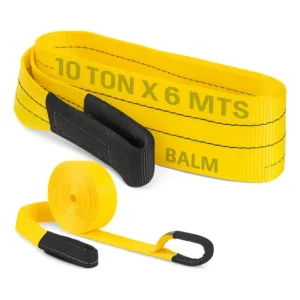 Cinta Fita 10 Toneladas X 6 Metros Reboque 4x4 Guincho 100mm Amarelo