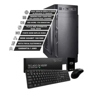 Servidor Dual Xeon E5 2695v4 36núcleo 128gb Ram Ecc 1tb Nvme 128 Gb