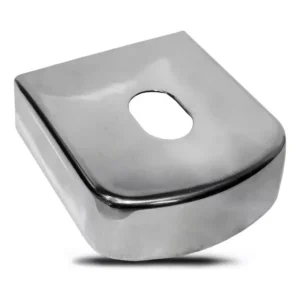 Capa Para Engate Reboque Inox Cromada 9cm Envio Imediato. Inox
