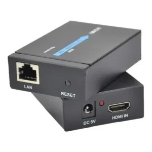Extensor Hdmi Rj45 60m Adaptador Cabo Rede Cat 6 7 Prático