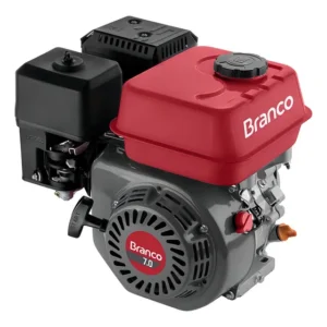 Motor Estacionário B4t 7hp Manual Gasolina Branco Com Alerta Partida Manual