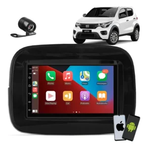 Central Multimídia Mp5 Fiat Mobi Espelhamento + Câmera De Ré