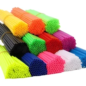 72 Capa Raios Bike Moto Bicicleta Cadeira Rodas Canudo Cores