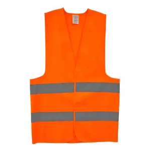 Colete Refletivo Laranja Fluorescente Tipo Jaqueta Blusão Laranja