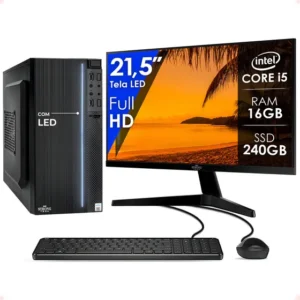 Computador Completo I5 16gb Ssd 240gb Mon 21.5 Strong Tech