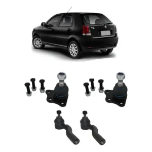 Kit Terminal Pivô Direção Suspensão Palio Siena Strada