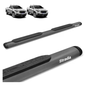 Estribo Fiat Strada 2021 2022 2023 2024 Oval Oblongo Grafite Grafite Onix